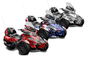 Can Am BRP (RTS) Spyder w/ Trim Kit Custom Graphic Kit - 2013-2016