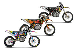 KTM C5 WCFW 250 Dirt Bike Custom Graphic Kit - 2011