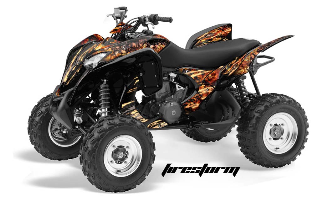 Honda TRX 700 XX ATV Graphic Kit - 2009-2015 Firestorm Black