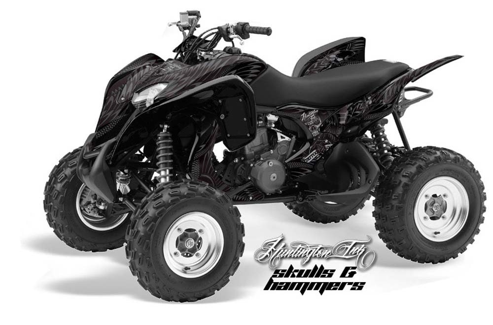Honda TRX 700 XX ATV Graphic Kit - 2009-2015 Skulls and Hammers Silver
