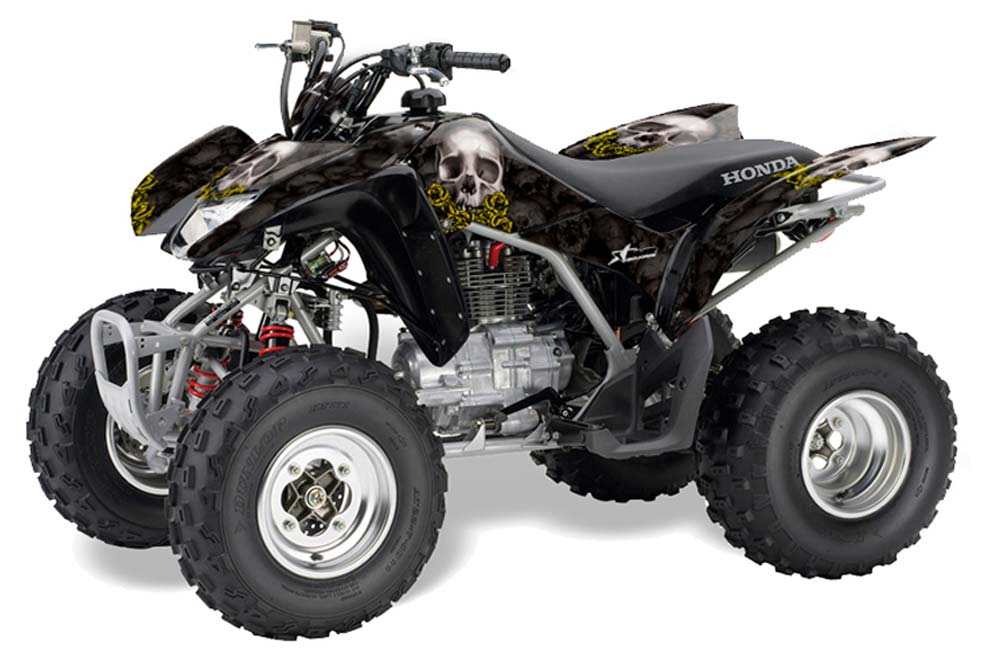 Honda TRX 250EX / 250R / 250X ATV Graphic Kit - 2006-2018 Bone Collector Yellow