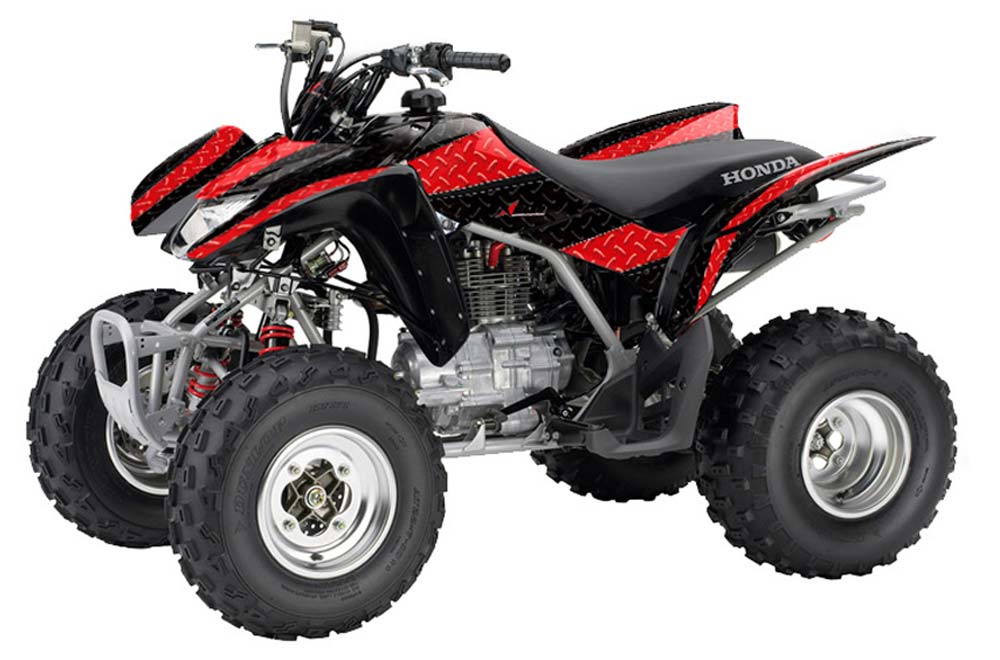 Honda TRX 250EX / 250R / 250X ATV Graphic Kit - 2006-2018 Diamond Race Red