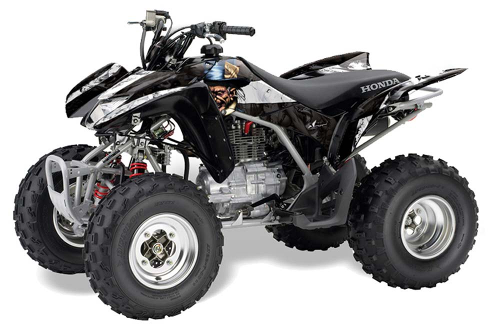 Honda TRX 250EX / 250R / 250X ATV Graphic Kit - 2006-2018 Mad Hatter Black