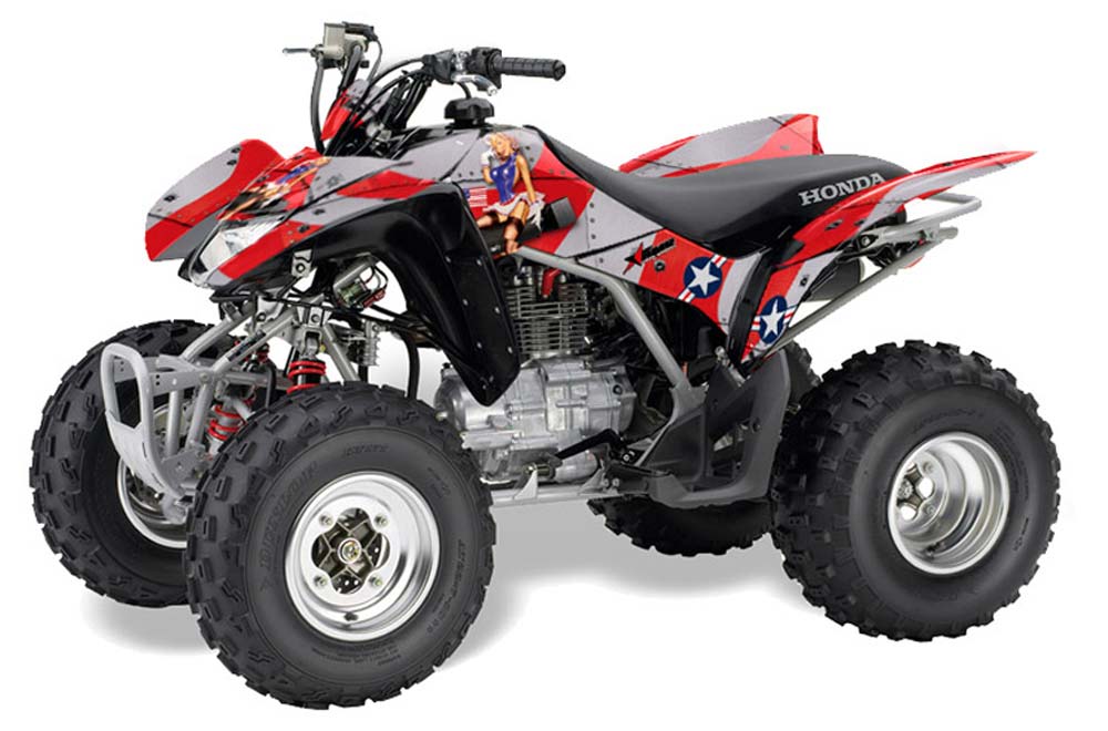 Honda TRX 250EX / 250R / 250X ATV Graphic Kit - 2006-2018 T-Bomber Red