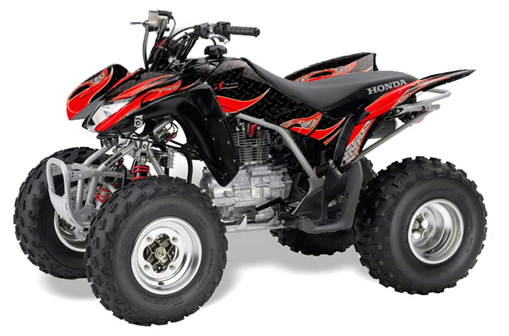 Honda TRX 250EX / 250R / 250X ATV Graphic Kit - 2006-2018 Tribal Flames Red