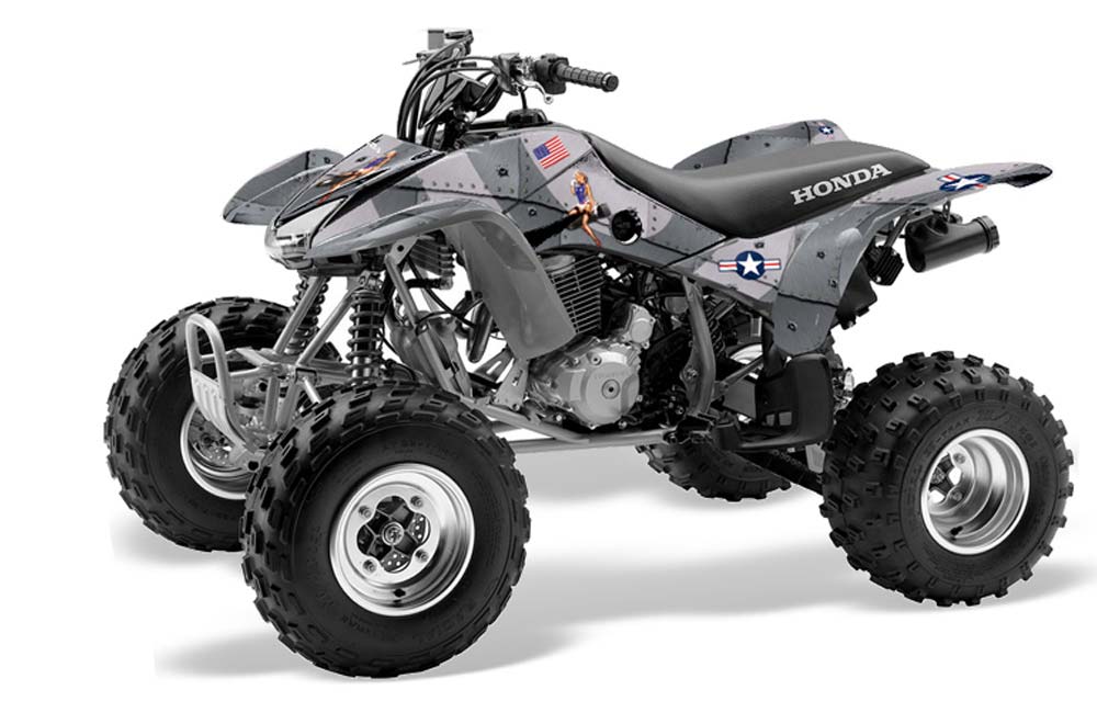 Honda TRX 400EX ATV Graphic Kit - 1999-2007 T-Bomber Silver