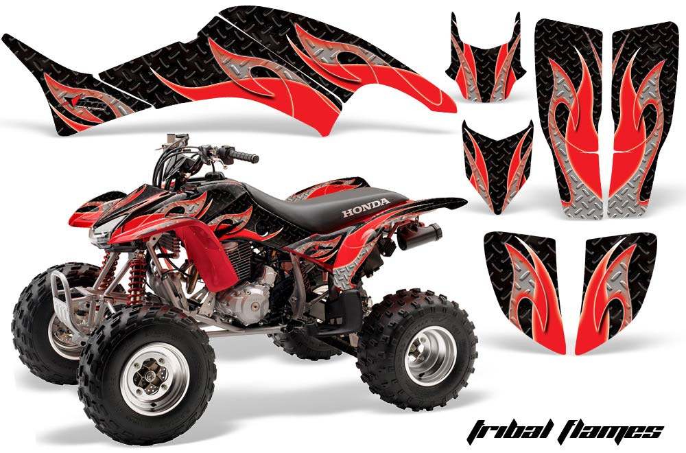 Honda TRX 400EX ATV Graphic Kit - 1999-2007 Tribal Flames Red