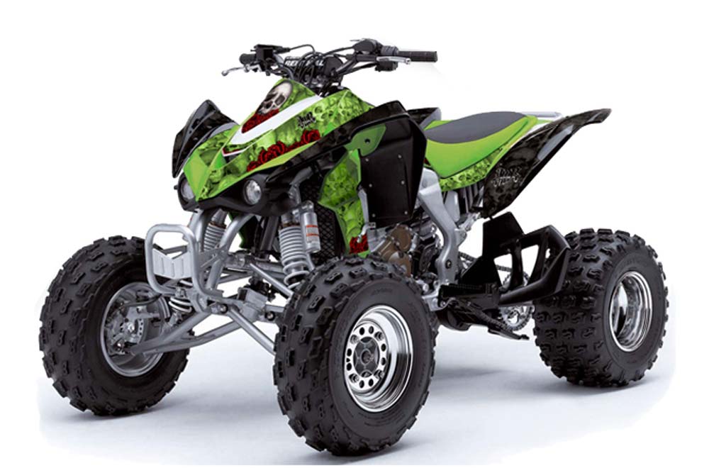 Kawasaki KFX 450 ATV Graphic Kit - 2008-2015 Bone Collector Green