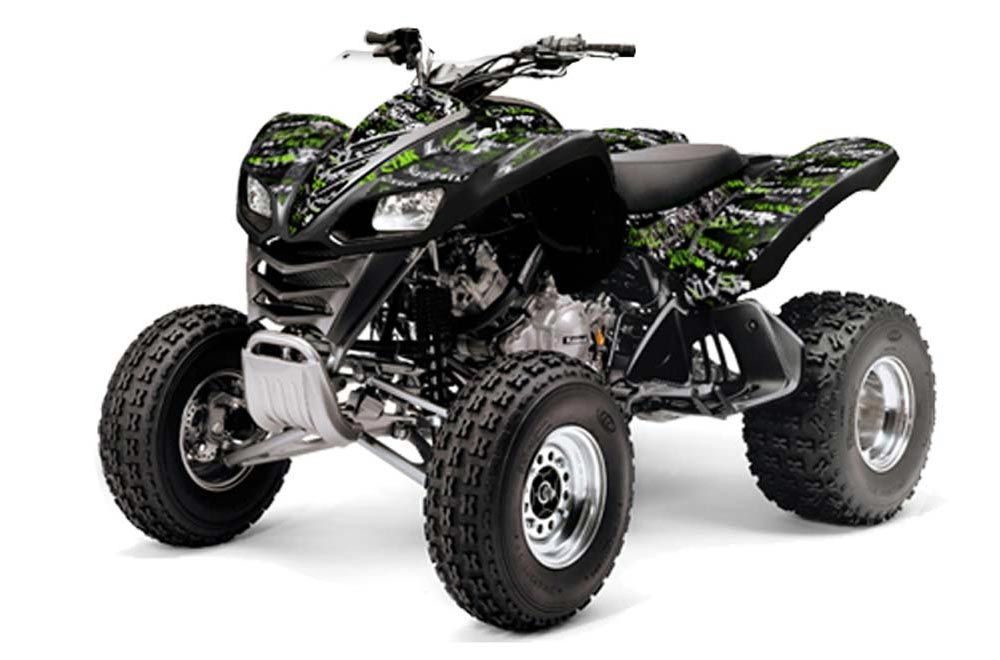 Kawasaki KFX 700 ATV Graphic Kit - 2004-2009 Silver Star - Silvehaze Green