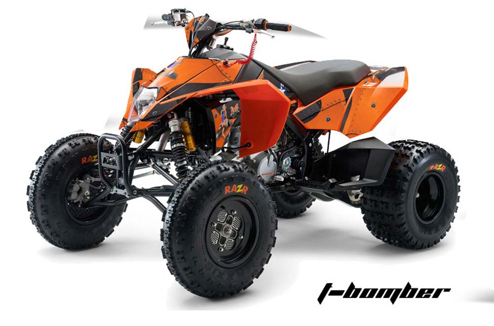 KTM 450 / 505 / 525 ATV Graphic Kit - 2008-2010 T Bomber Orange