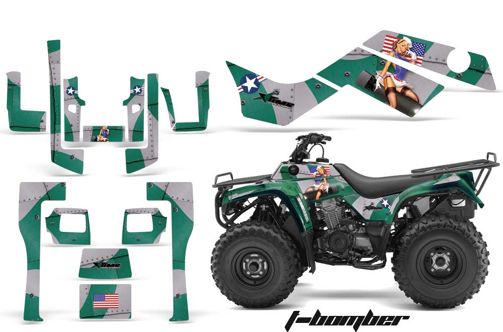 Kawasaki Bayou 220 / 250 / 300 ATV Custom Graphic Kit - All Years
