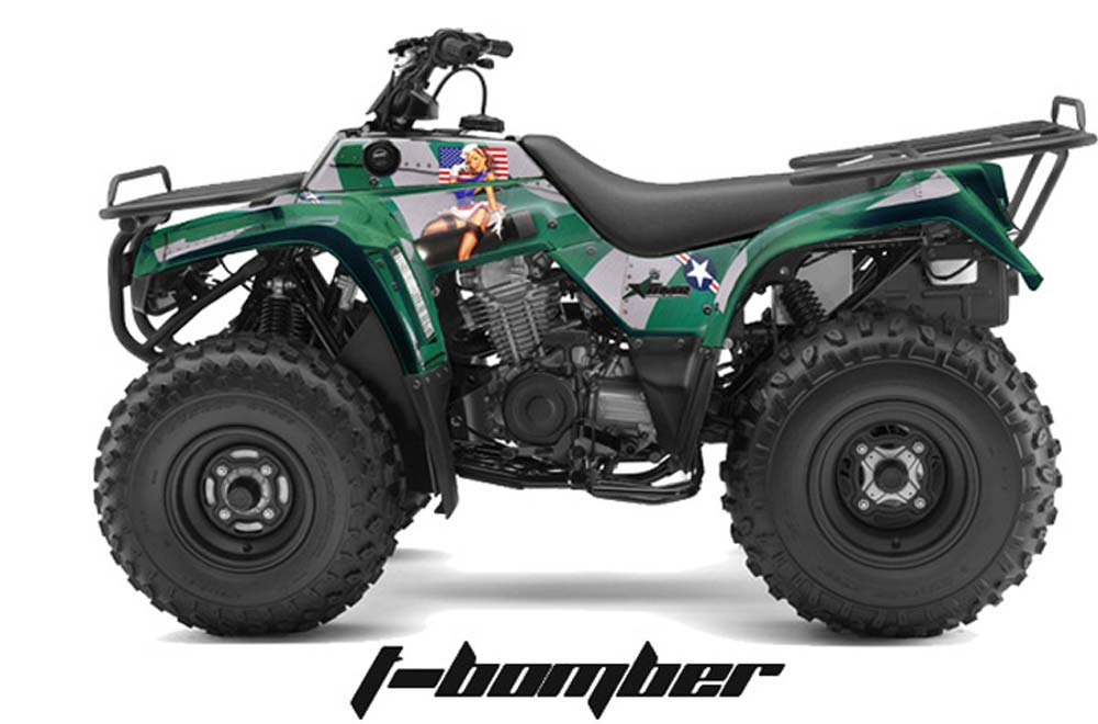 Kawasaki Bayou 220 / 250 / 300 ATV Graphic Kit - All Years T Bomber Green