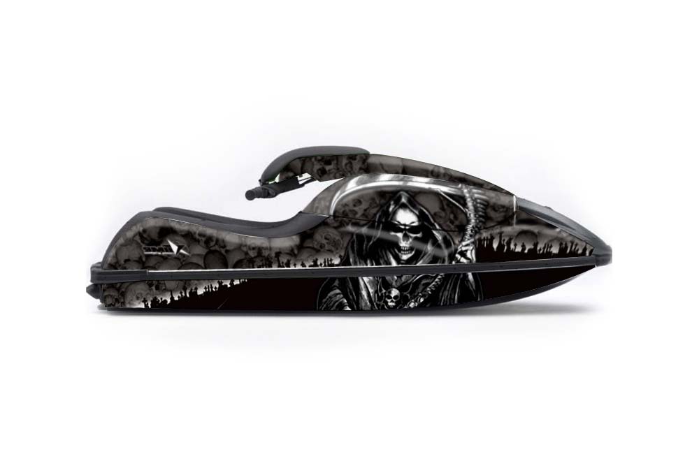 Kawasaki 750 SX / SXR Jet Ski Graphic Kit - 1992-1998 Reaper Black