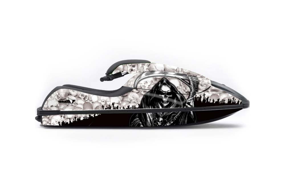 Kawasaki 750 SX / SXR Jet Ski Graphic Kit - 1992-1998 Reaper White