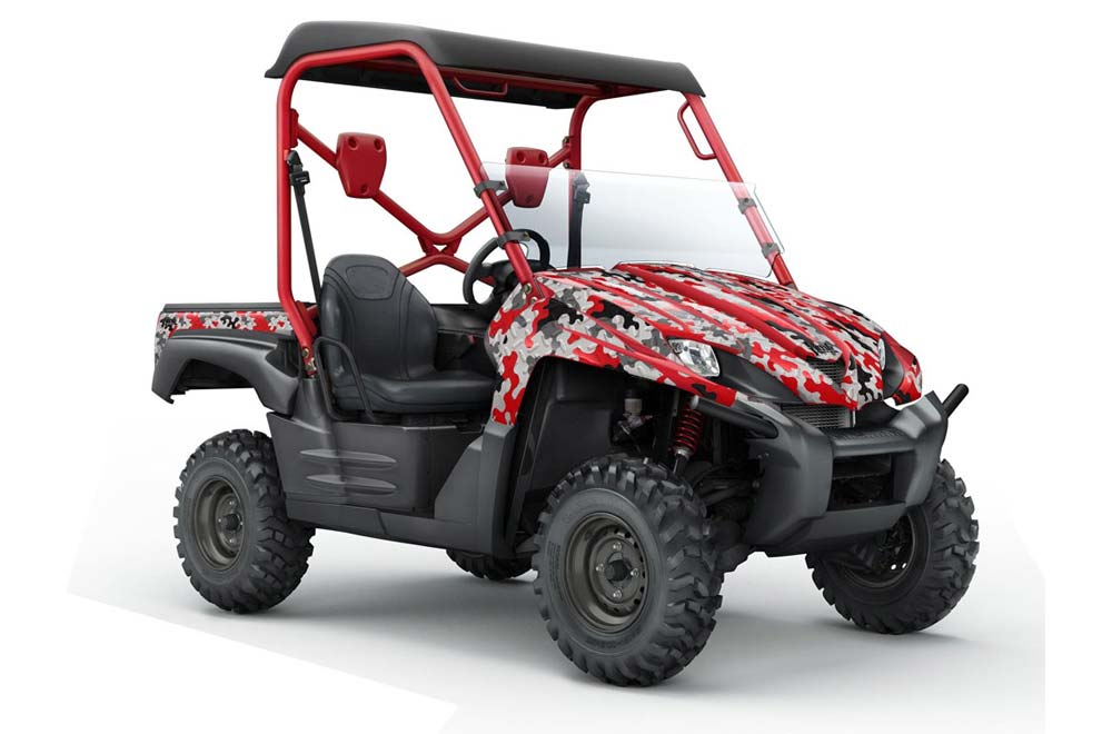 Kawasaki Teryx 750 Graphic Kit - 2007-2009 Camoplate Red