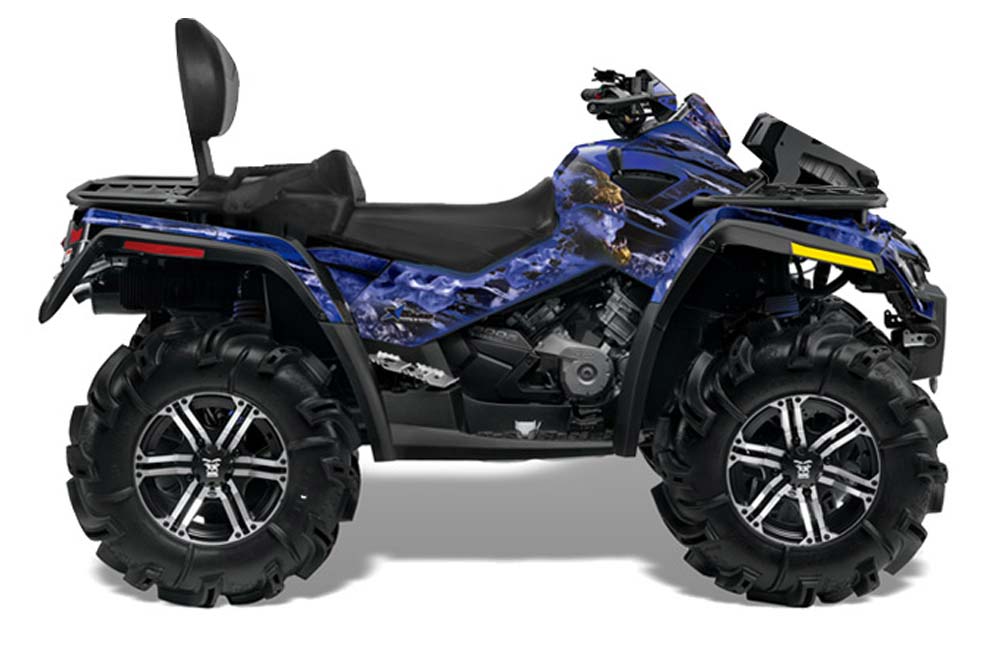 Can Am Outlander MAX 500 / 650 / 800 ATV Graphic Kit - 2006-2012 Firestorm Blue