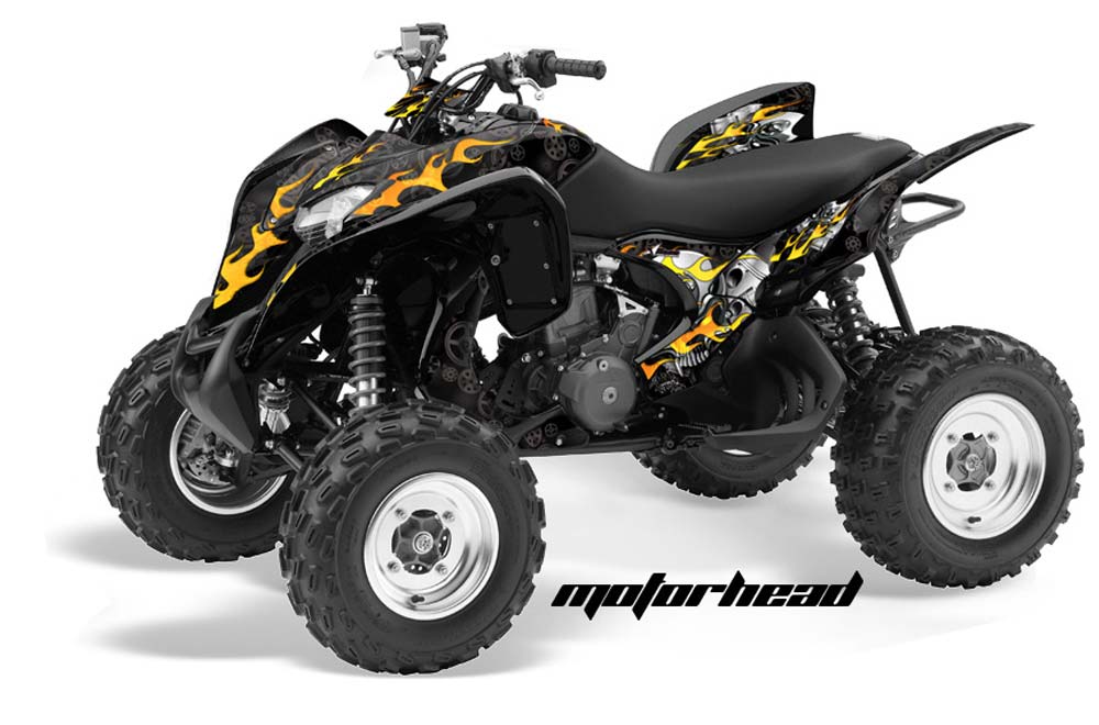 Honda TRX 700 XX ATV Graphic Kit - 2009-2015 Motorhead Black
