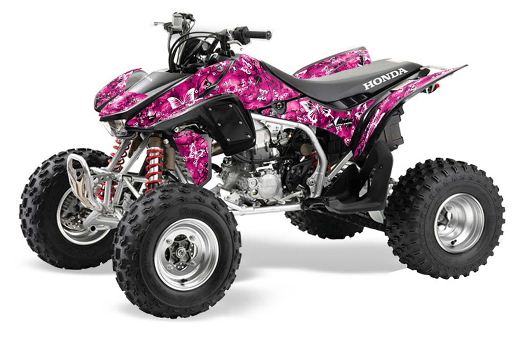 Honda TRX 450R ATV Graphic Kit - 2004-2016 Butterfly White
