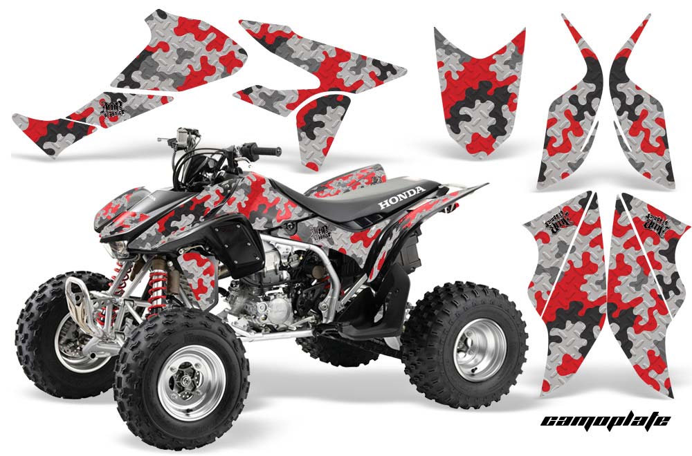 Honda TRX 450R ATV Graphic Kit - 2004-2016 Camoplate Red