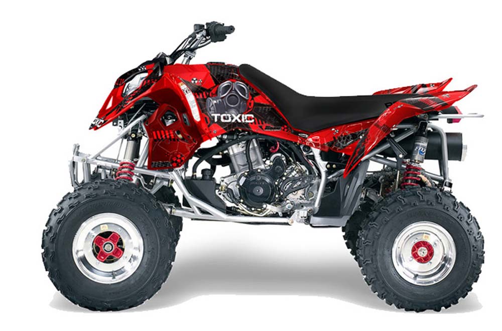 Polaris Outlaw 450 / 500 / 525 ATV Graphic Kit - 2006-2008 Toxicity Black