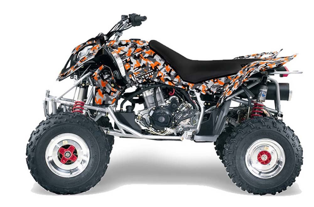 Polaris Outlaw 450 / 500 / 525 ATV Graphic Kit - 2006-2008 Urban Camo Orange