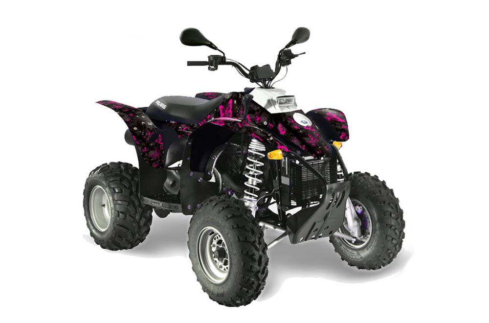 Polaris Trailblazer 350 ATV Graphic Kit - 1985-2009 Butterfly Pink