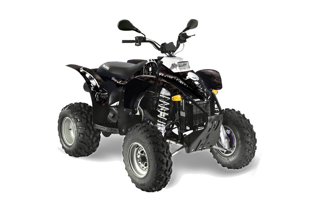 Polaris Trailblazer 350 ATV Graphic Kit - 1985-2009 Reaper Black