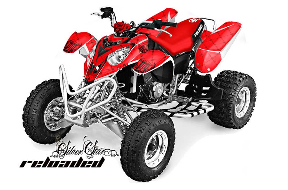 Polaris Predator 500 ATV Graphic Kit - 2002-2011 Reloaded Red