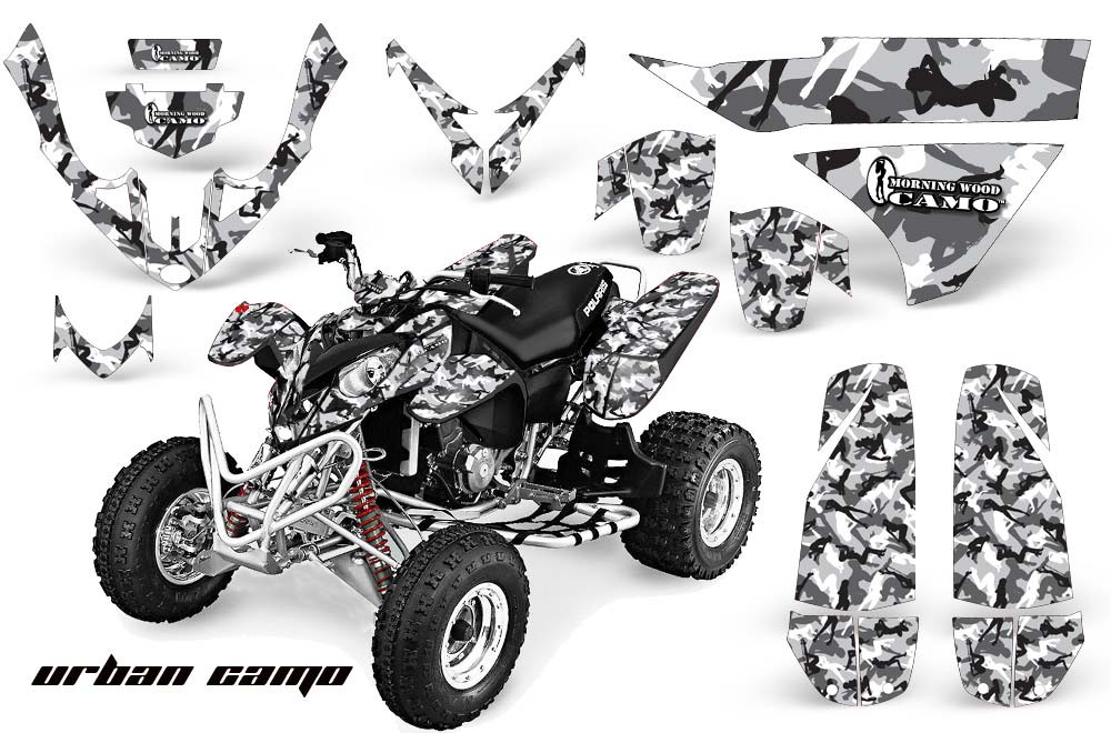 Polaris Predator 500 ATV Graphic Kit - 2002-2011 Urban Camo White
