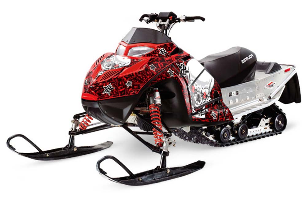 Polaris IQ Race 600 Sled Graphic Kit - All Years Showoff Red