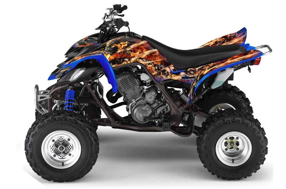 Yamaha Raptor 660 ATV Graphic Kit - 2001-2005 Firestorm Blue