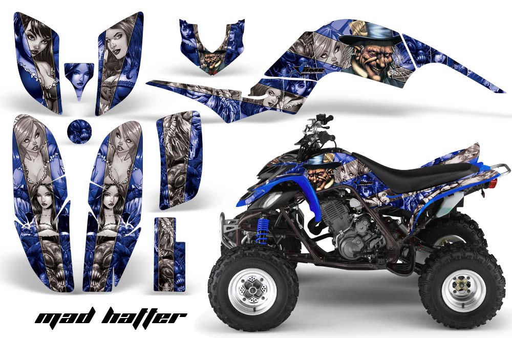 Yamaha Raptor 660 ATV Graphic Kit - 2001-2005 Mad Hatter Green