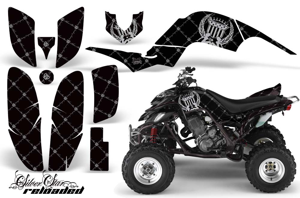 Yamaha Raptor 660 ATV Graphic Kit - 2001-2005 Silver Star - Reloaded Silver