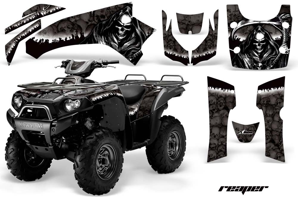 Kawasaki Brute Force 750 / 750i ATV Graphic Kit - 2005-2011 Reaper Black