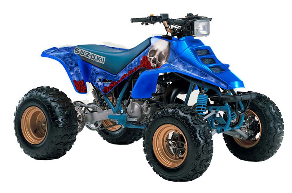 Suzuki LT 250 / 250 R ATV Graphic Kit - 1985-1992 Bone Collector Blue