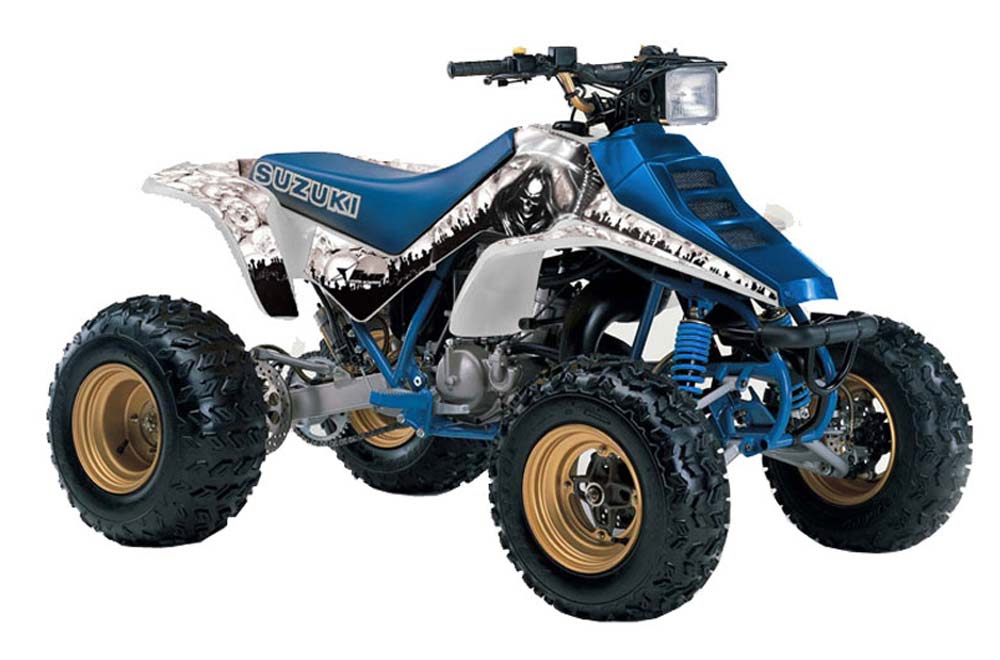 Suzuki LT 250 / 250 R ATV Graphic Kit - 1985-1992 Reaper White