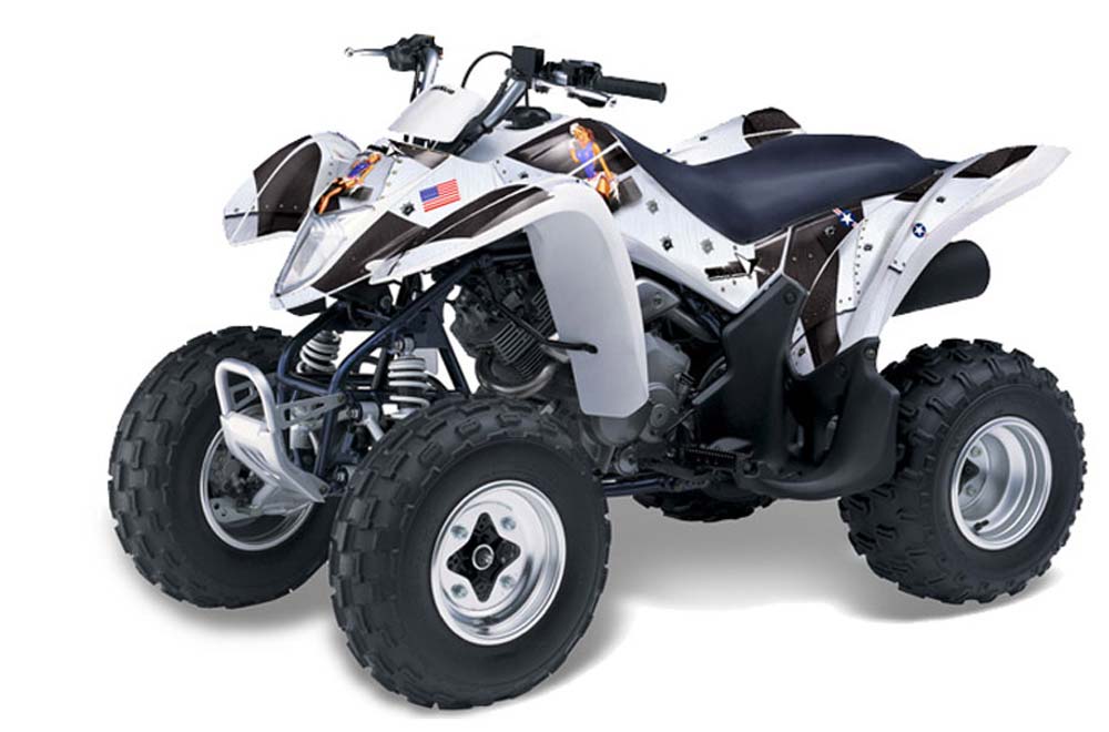 Suzuki LTZ 250 ATV Graphic Kit - 2004-2011 T Bomber White