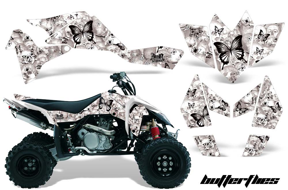 Suzuki LTR 450 ATV Graphic Kit - 2006-2009 Butterfly White