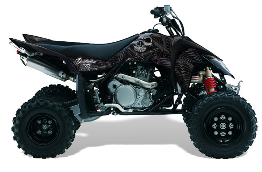 Suzuki LTR 450 ATV Graphic Kit - 2006-2009 Skulls N Hammer Silver