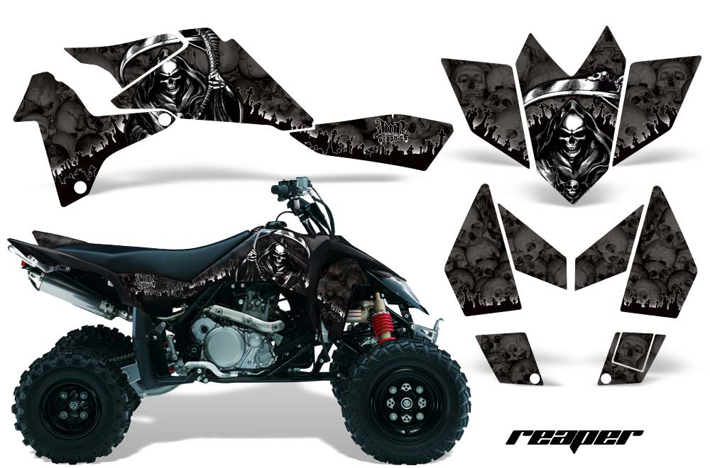Suzuki LTR 450 ATV Graphic Kit - 2006-2009 Reaper Black