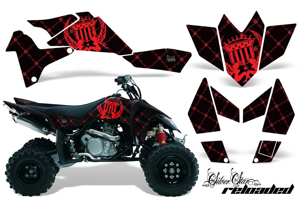 Suzuki LTR 450 ATV Graphic Kit - 2006-2009 Silver Star - Reloaded Red