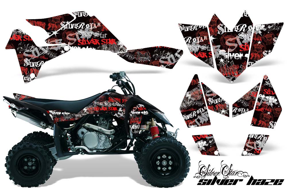 Suzuki LTR 450 ATV Graphic Kit - 2006-2009 Silver Star - Silverhaze Red
