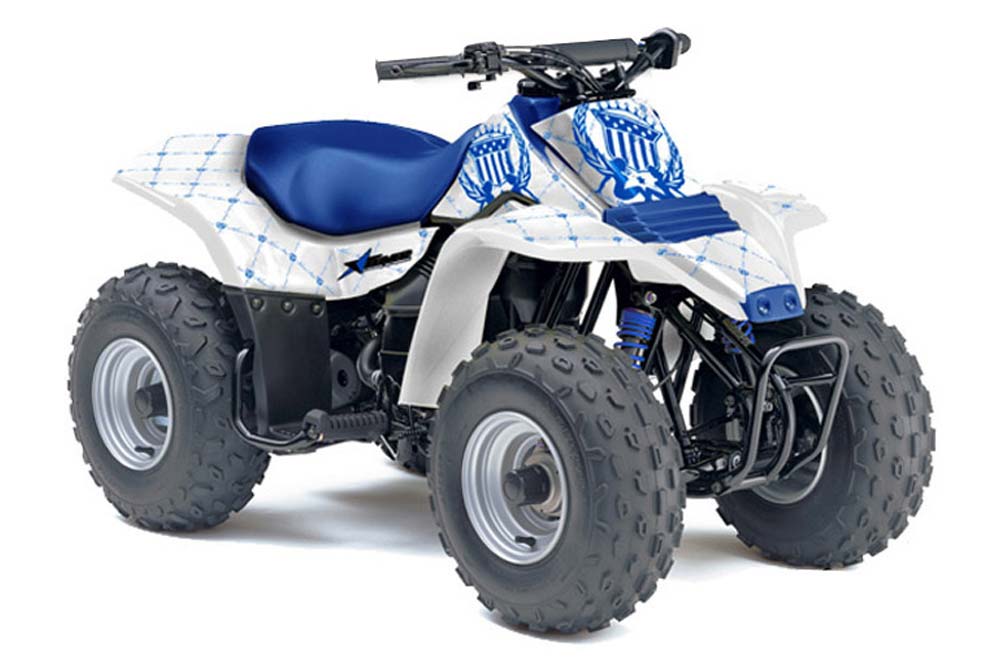 Suzuki QuadSport LT 80 ATV Graphic Kit - 1987-2006 Silver Star - Reloaded Blue