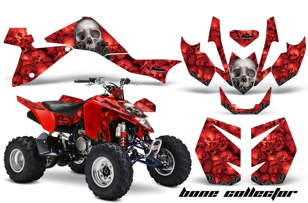 Suzuki LTZ 400 ATV Graphic Kit - 2009-2016 Bone Collector Red