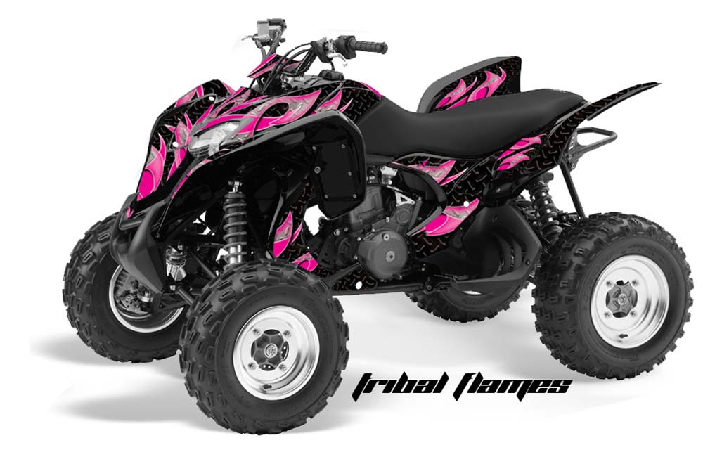 Honda TRX 700 XX ATV Graphic Kit - 2009-2015 Tribal Flames Pink