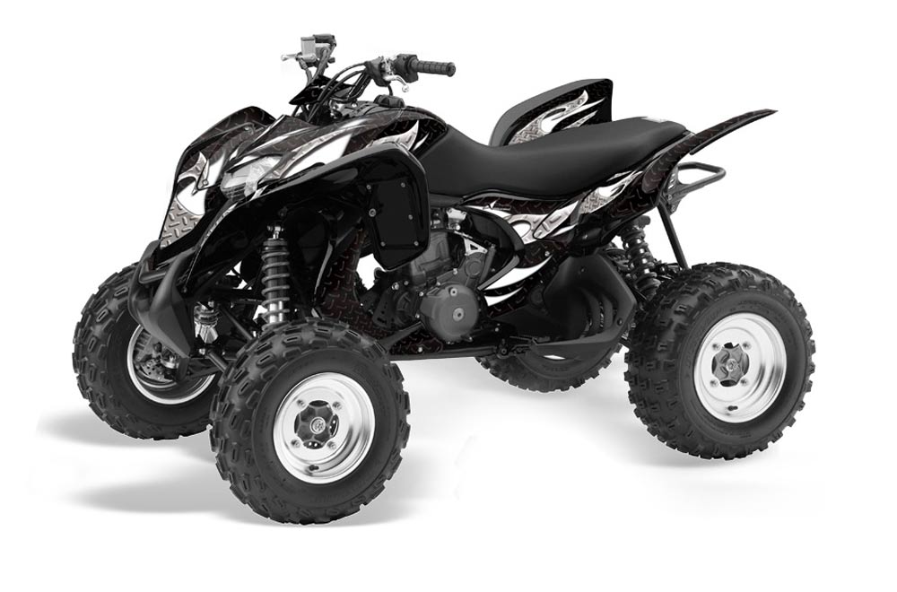 Honda TRX 700 XX ATV Graphic Kit - 2009-2015 Tribal Flames Silver