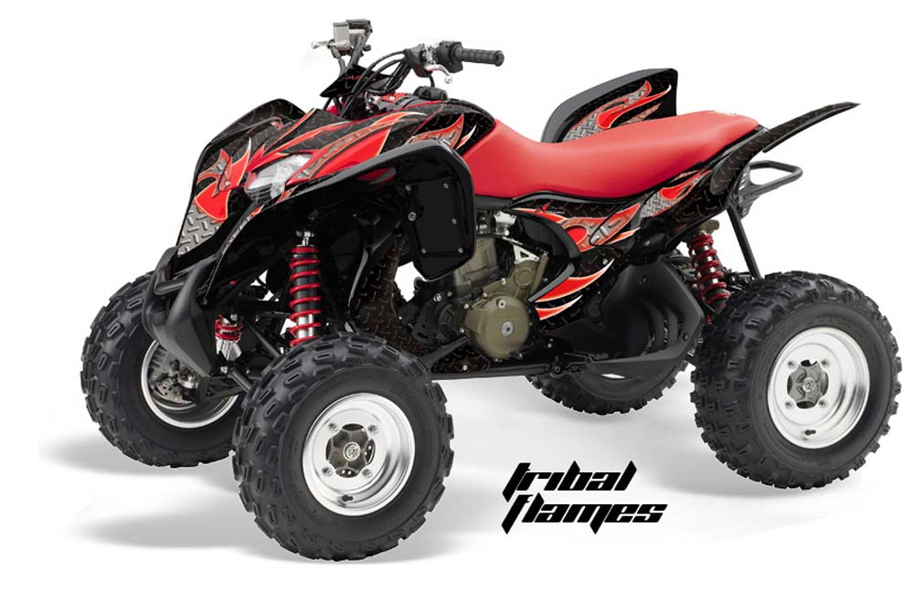 Honda TRX 700 XX ATV Graphic Kit - 2009-2015 Tribal Flames Red