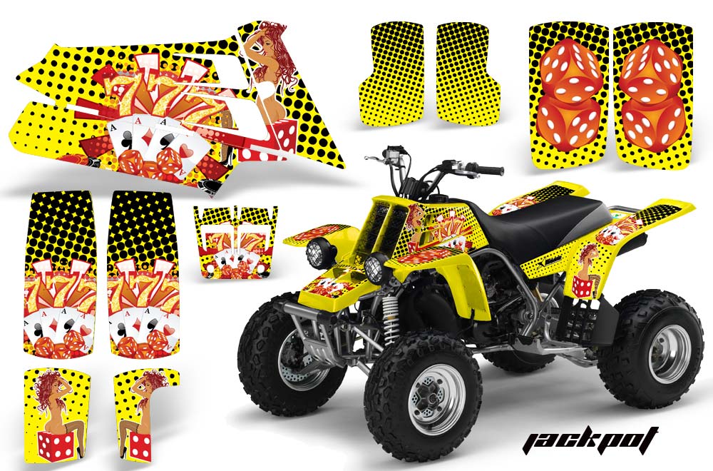 Yamaha Banshee 350 (Full Bore Plastics) ATV Graphic Kit - All Years Jackpot Yellow