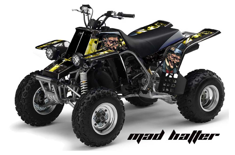 Yamaha Banshee 350 (Full Bore Plastics) ATV Graphic Kit - All Years Mad Hatter Black
