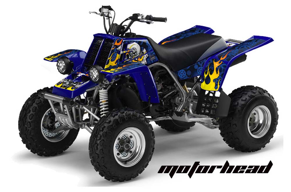 Yamaha Banshee 350 (Full Bore Plastics) ATV Graphic Kit - All Years Motorhead Blue